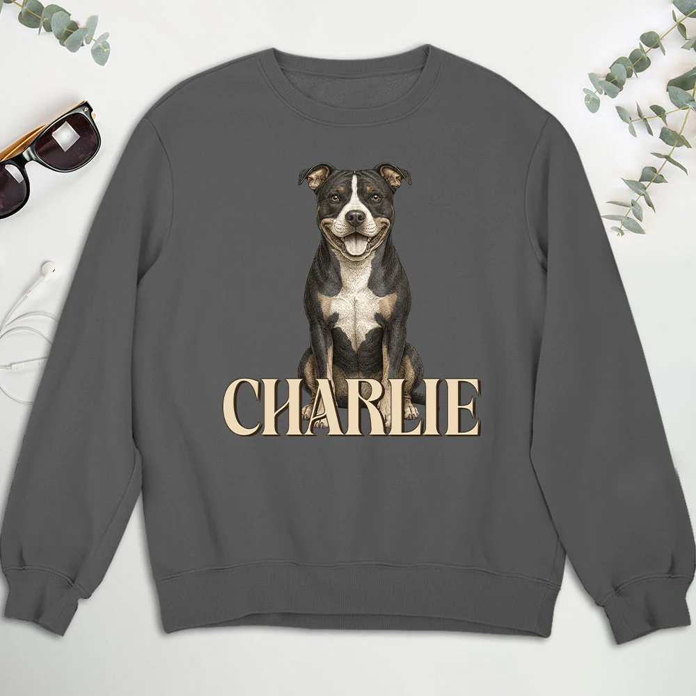Realistic Dog Dad - Personalized Custom Shirt - Image 5