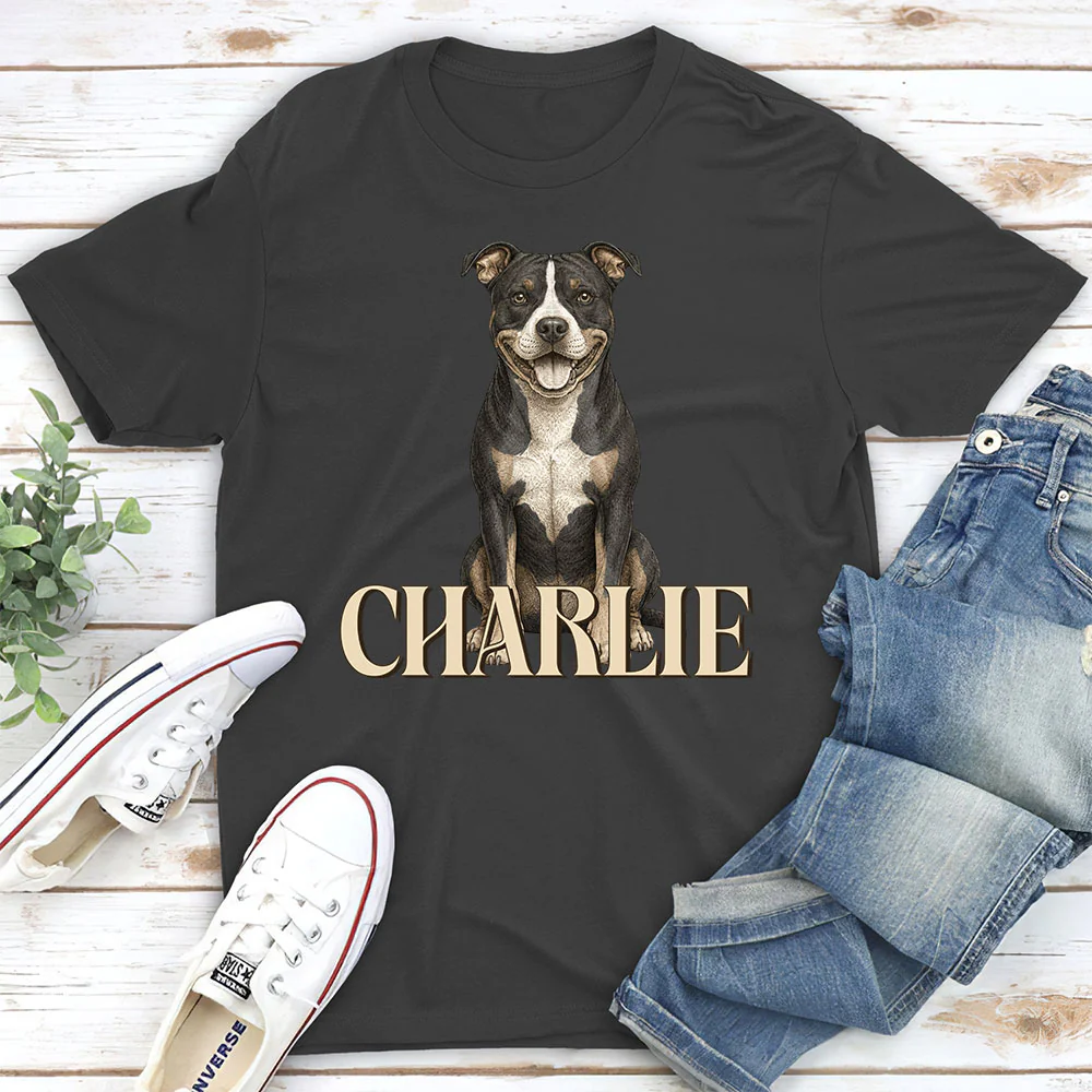 Realistic Dog Dad - Personalized Custom Shirt - Image 6