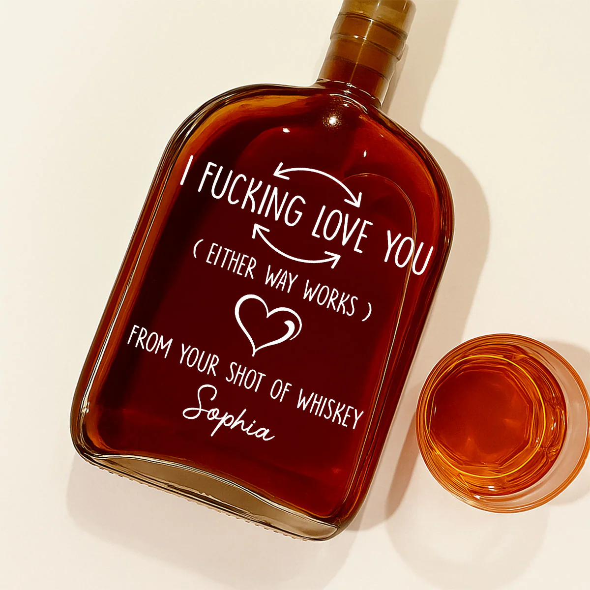 Really Love You - Personalized Custom Spirits Decanter - Image 2