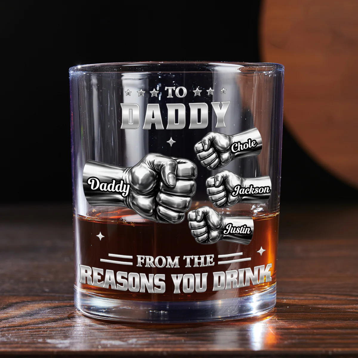 Reason You Drink - Personalized Custom Whiskey Glass - Image 4