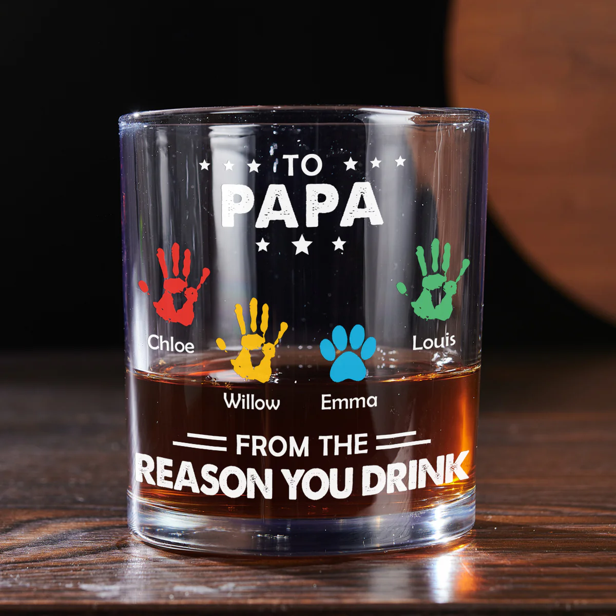 Reasons You Drink - Personalized Custom Whiskey Glass