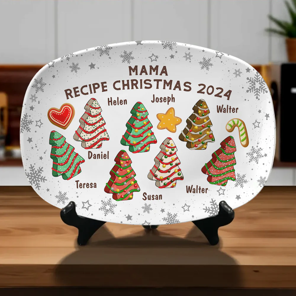 Recipe For Christmas 2024 - Personalized Custom Platter - Image 2