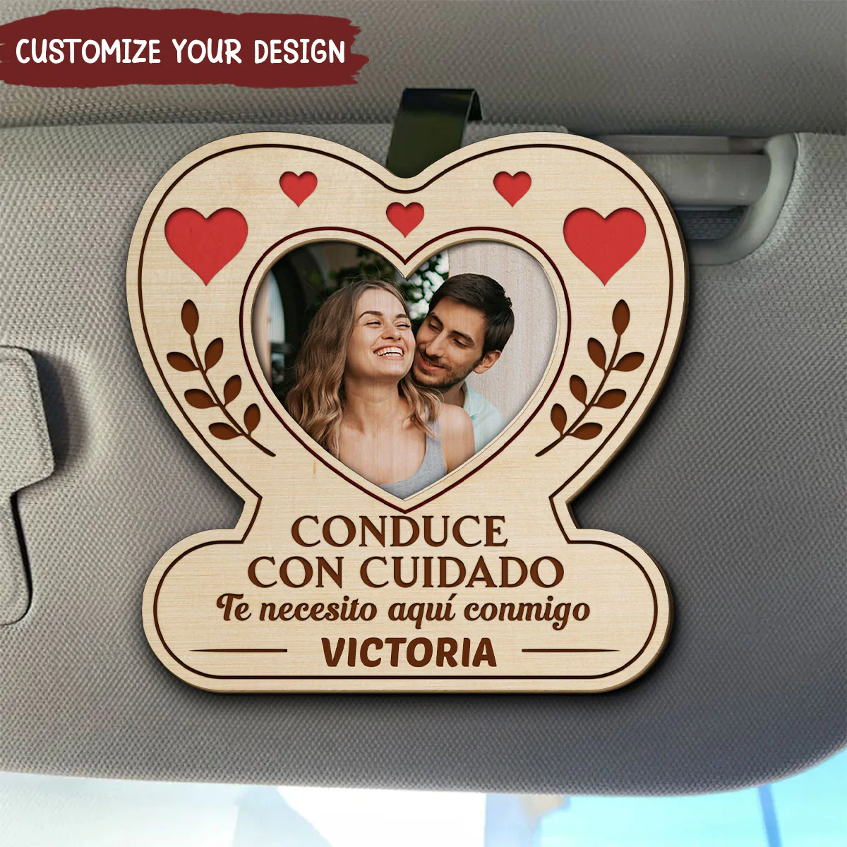 Recordatorio De Conducción Segura - Clip De Parasol Personalizado - Image 4