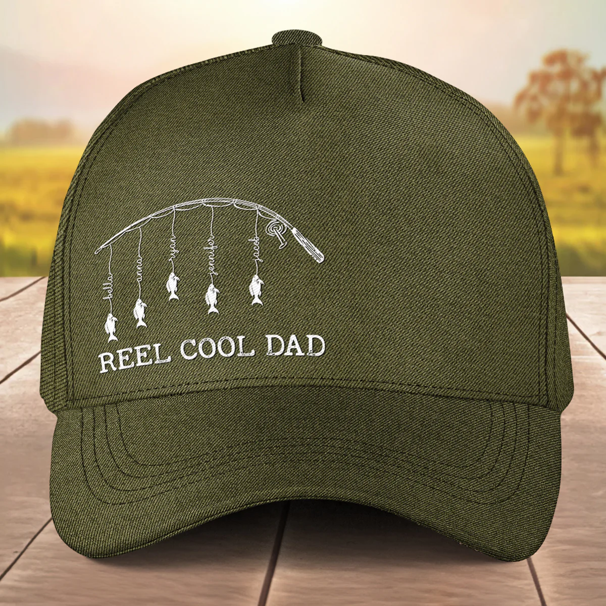 Reel Cool Dad - Personalized Custom Classic Cap