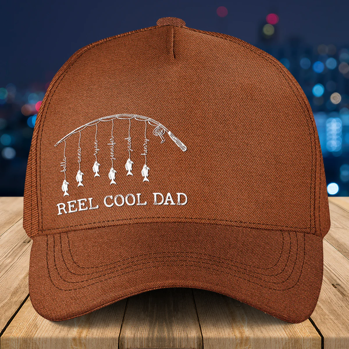 Reel Cool Dad - Personalized Custom Classic Cap - Image 5