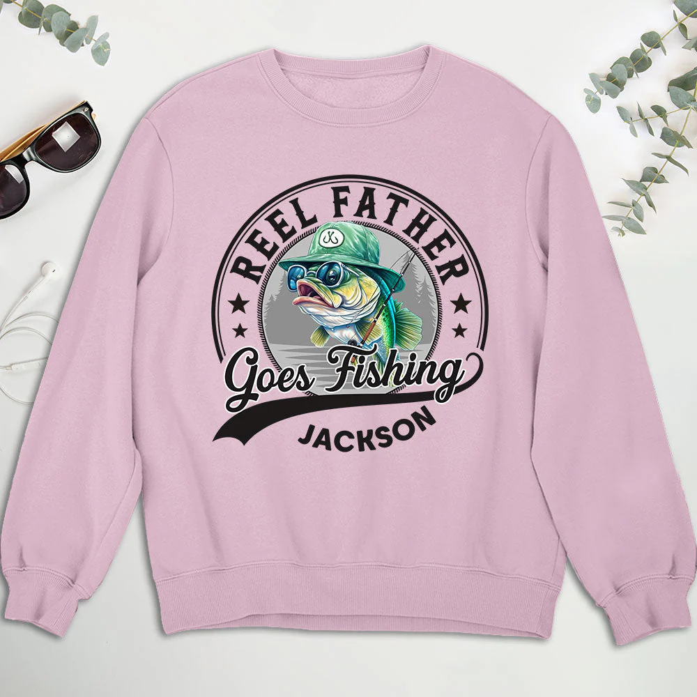 Reel Dad Goes Fishing - Personalized Custom Shirt - Image 4