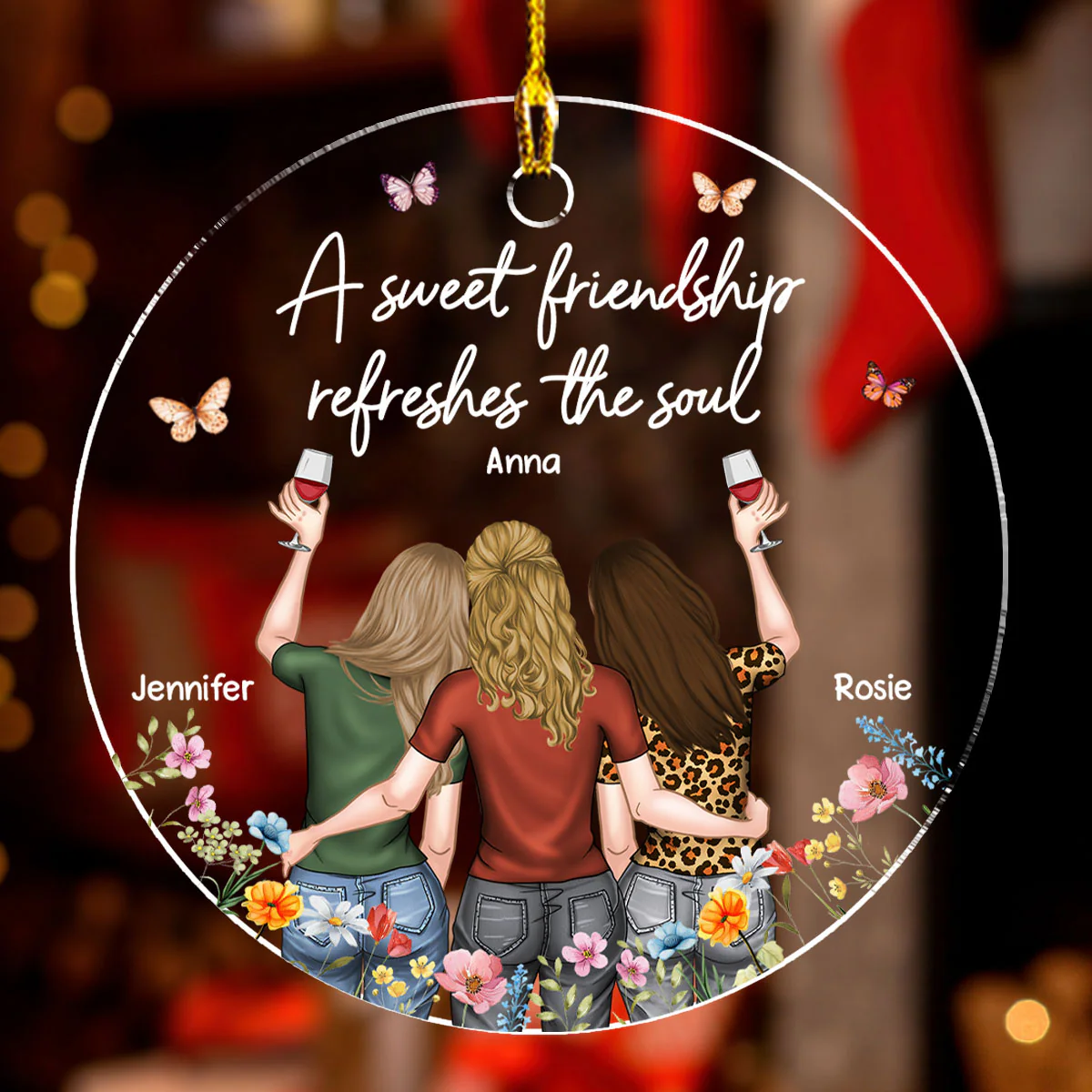 Refreshes The Soul - Personalized Custom Acrylic Ornament - Image 3
