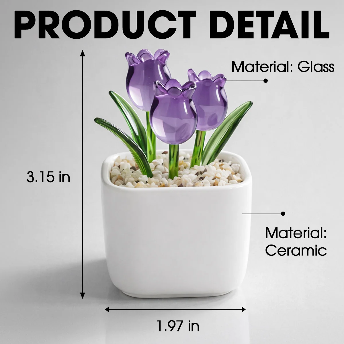 Regarder Ma Fille Devenir Maman - Vase Personnalisé Aux Tulipes Éternelles - Image 5