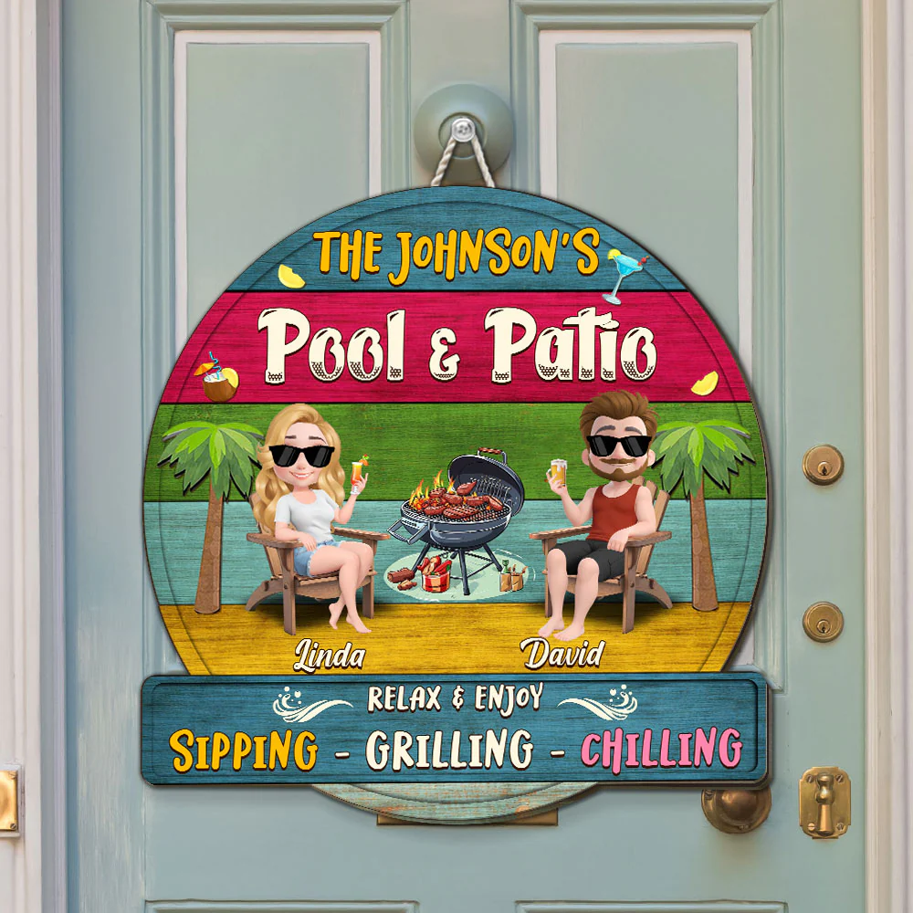 Relax And Unwind - Personalized Custom Wood Sign - Image 2