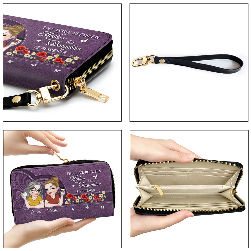 Remember I Love You Mom - Personalized Custom Leather Wallet - Image 3