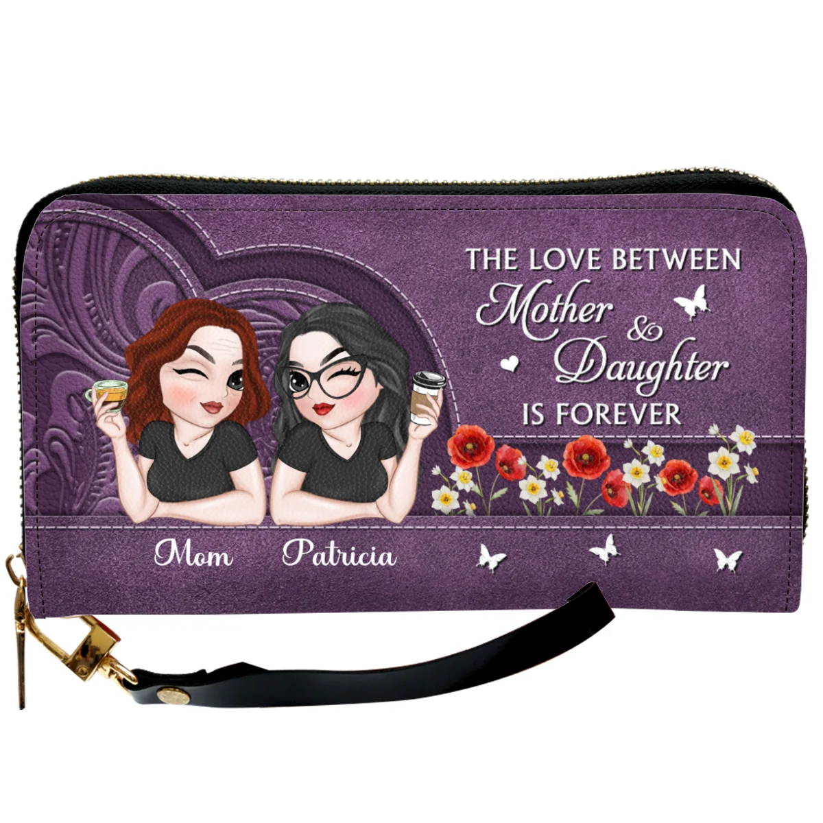 Remember I Love You Mom - Personalized Custom Leather Wallet - Image 8