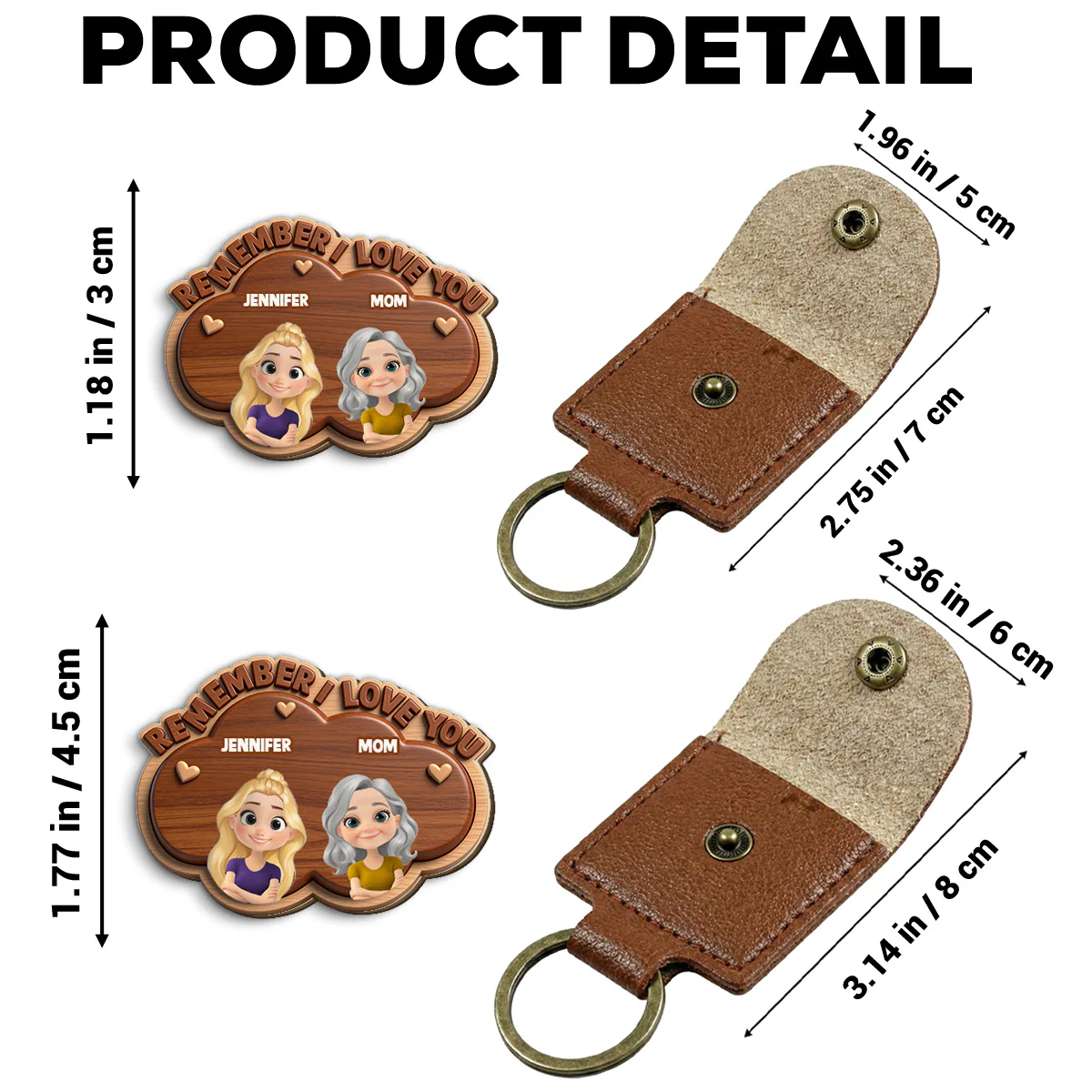 Remember I Love You - Personalized Custom Wooden Pocket Hug - Image 6