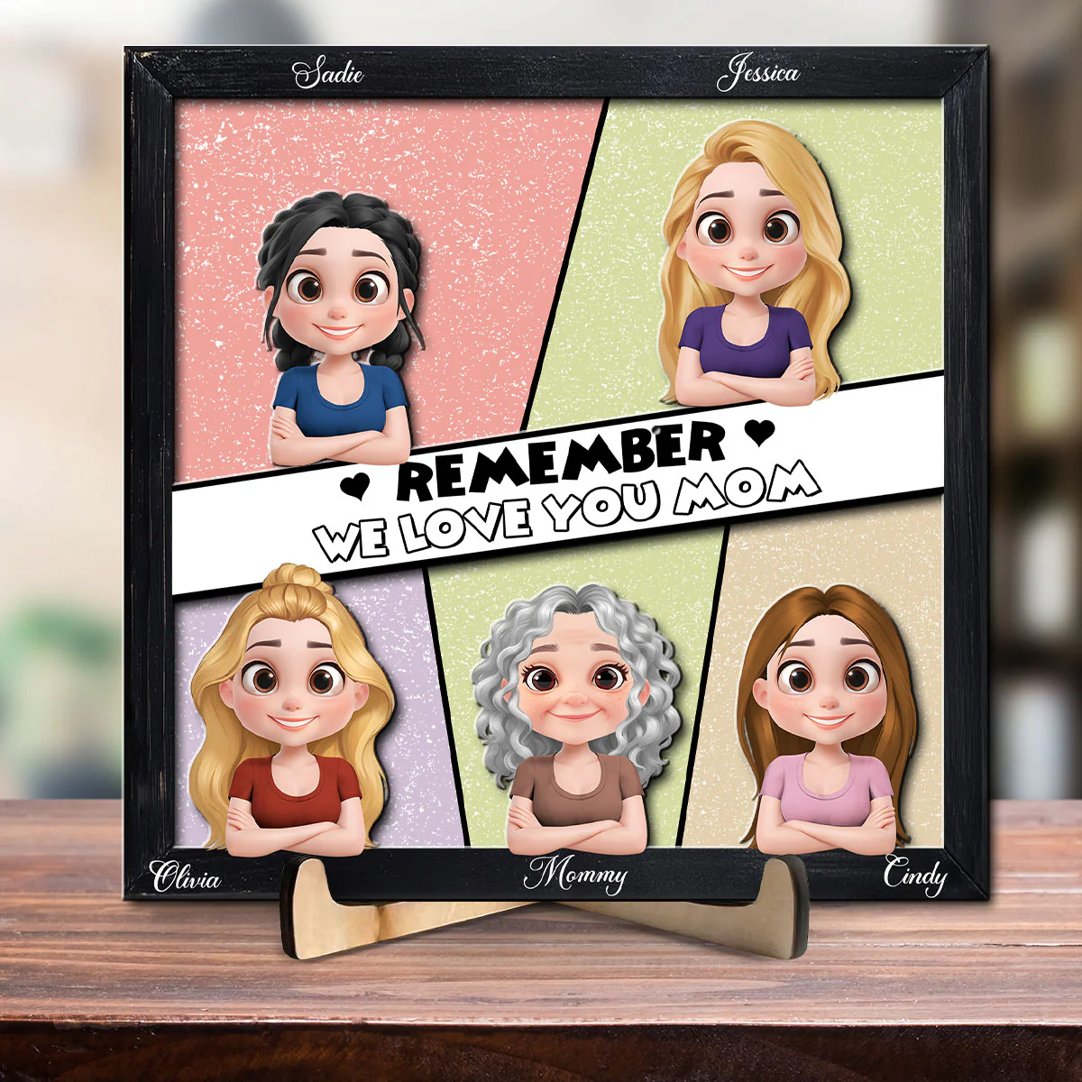 Remember We Love You Mom - Personalized Custom Wooden Plaque - Image 2
