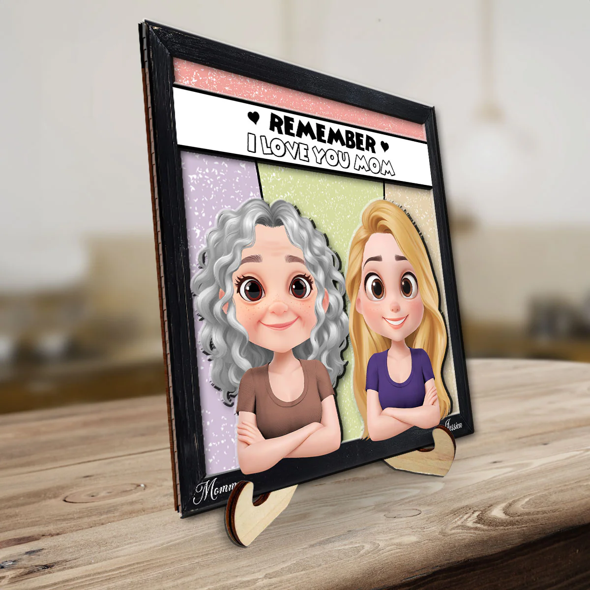 Remember We Love You Mom - Personalized Custom Wooden Plaque - Image 4