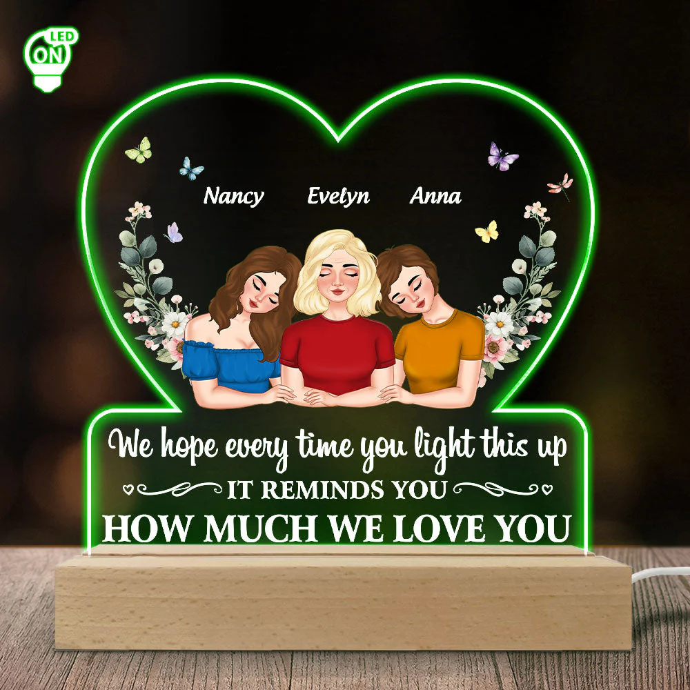 Remind How Much We Love You - Personalized Custom LED Light - Image 2