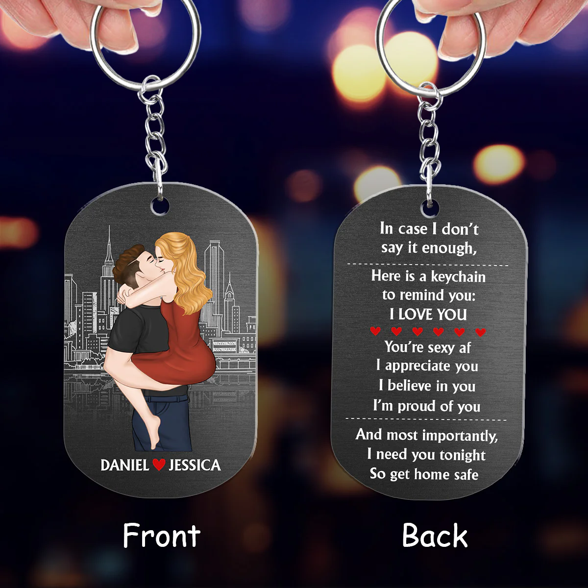 Remind You - Personalized Custom Acrylic Keychain - Image 3