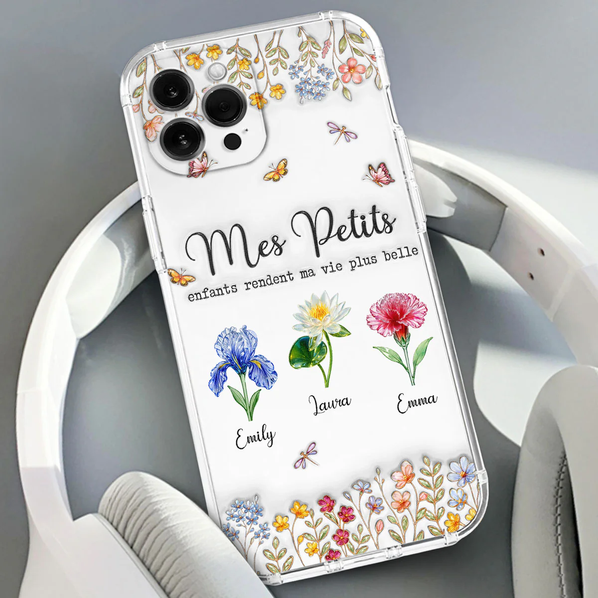 Rendez la vie plus merveilleuse avec de charmants enfants – Coque de téléphone personnalisée avec effet 3D gonflé - Image 2