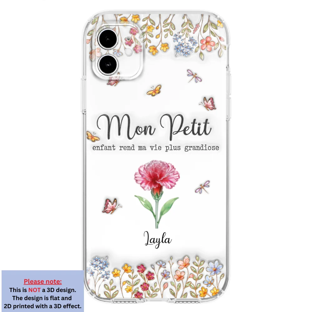 Rendez la vie plus merveilleuse avec de charmants enfants – Coque de téléphone personnalisée avec effet 3D gonflé - Image 6