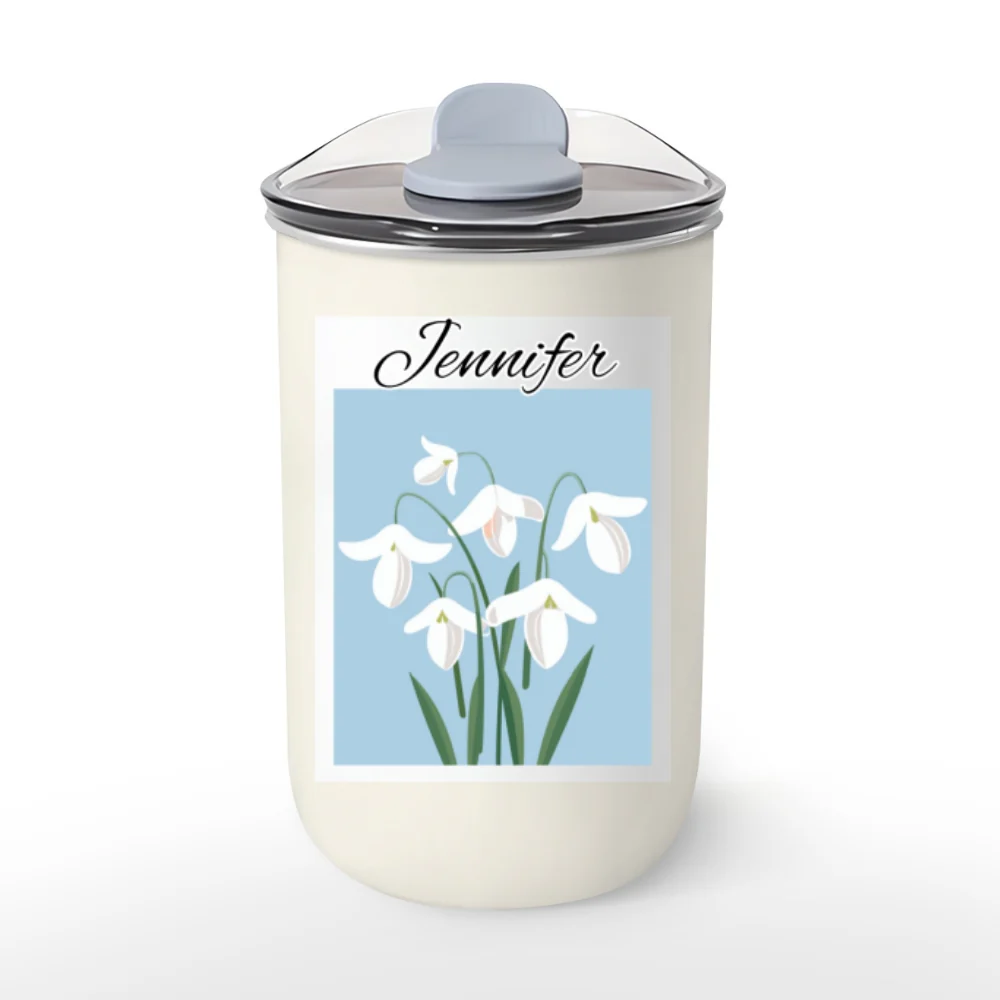 Retro Custom Birth Month Flower - Personalized Custom 10oz Tumbler - Image 6