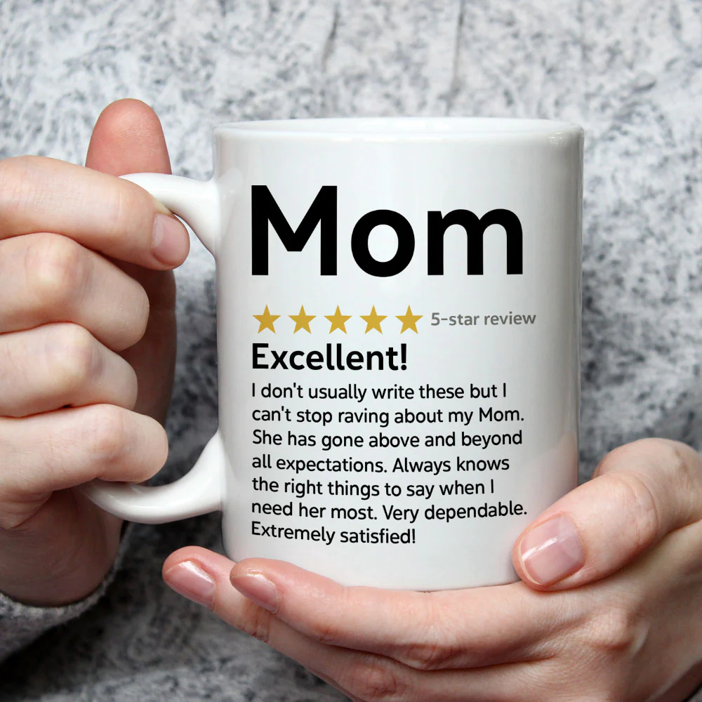 Review About Mom - Personalized Custom Mug - Image 3