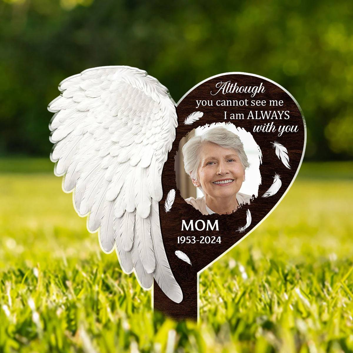 Right Here For You - Personalized Custom Acrylic Garden Stake - Image 5