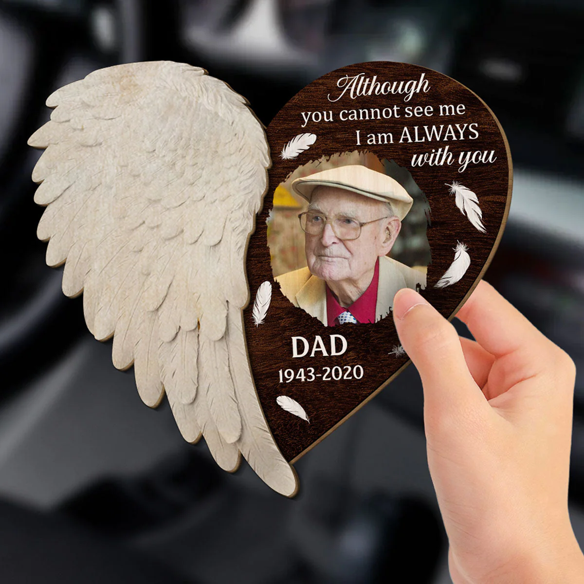 Right Here For You - Personalized Custom Car Visor Clip - Image 2