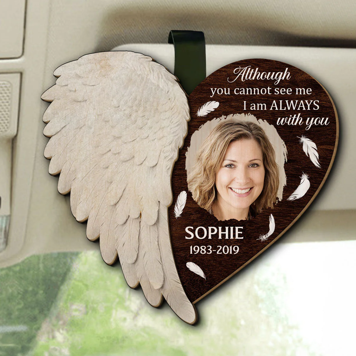 Right Here For You - Personalized Custom Car Visor Clip - Image 4