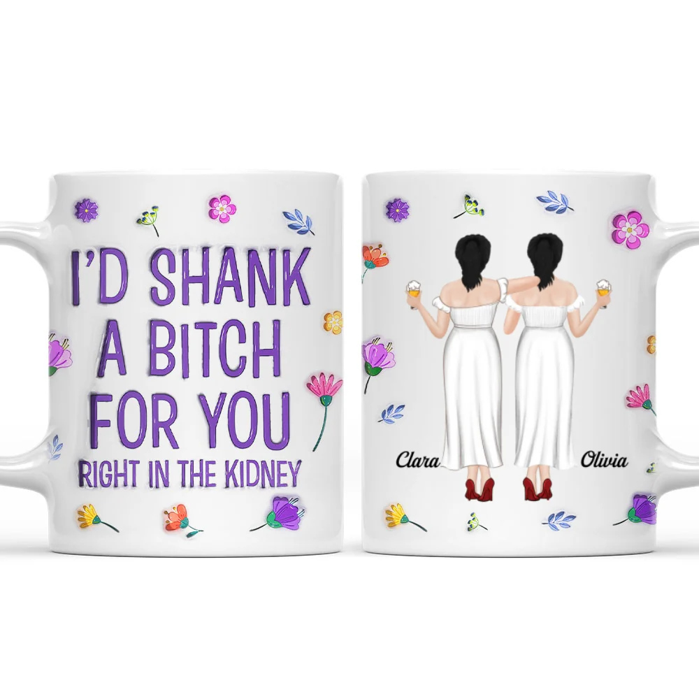 Right In The Kidney - Personalized Custom 3D Inflated Coffee Mug - Image 6