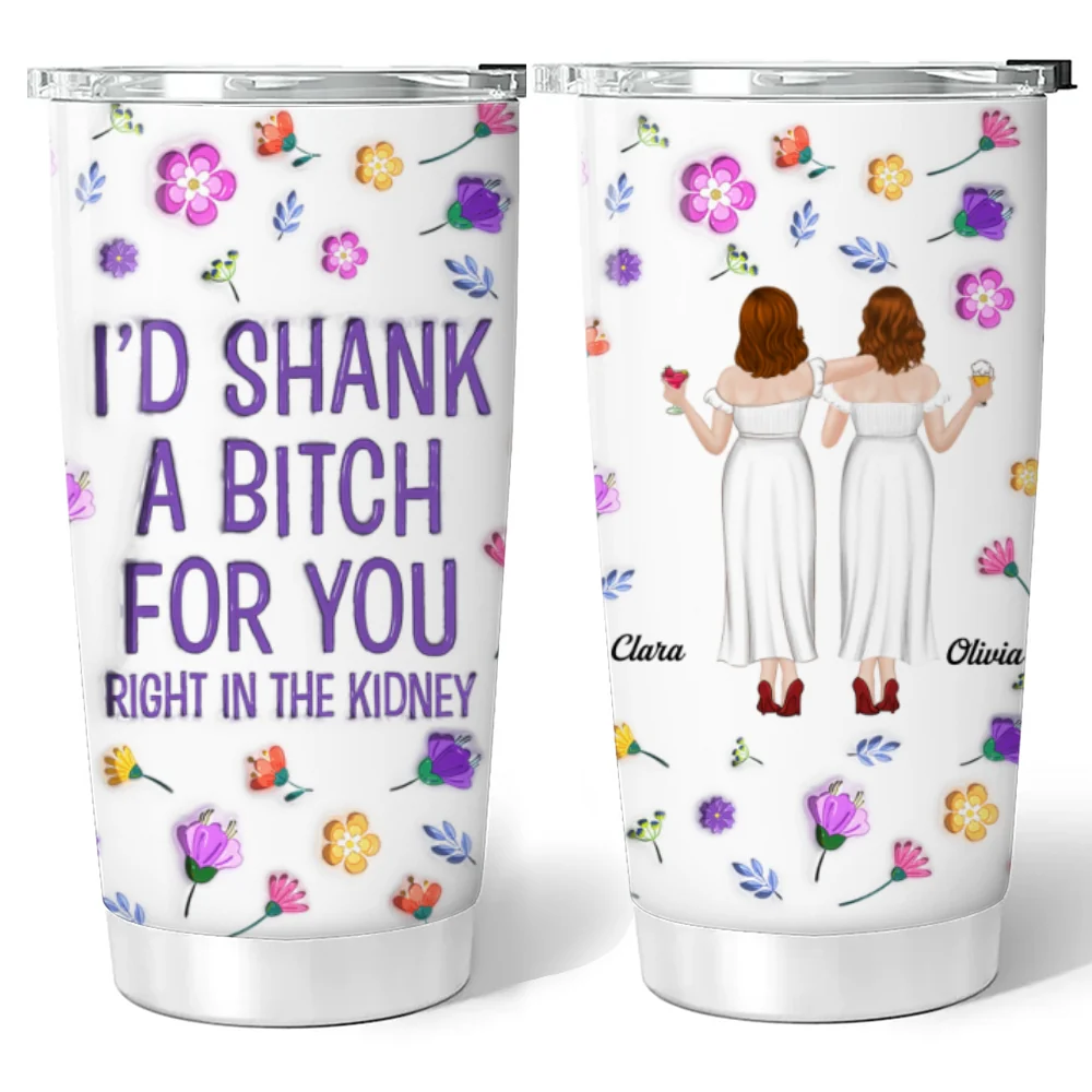 Right In The Kidney - Personalized Custom 3D Inflated Tumbler - Image 5