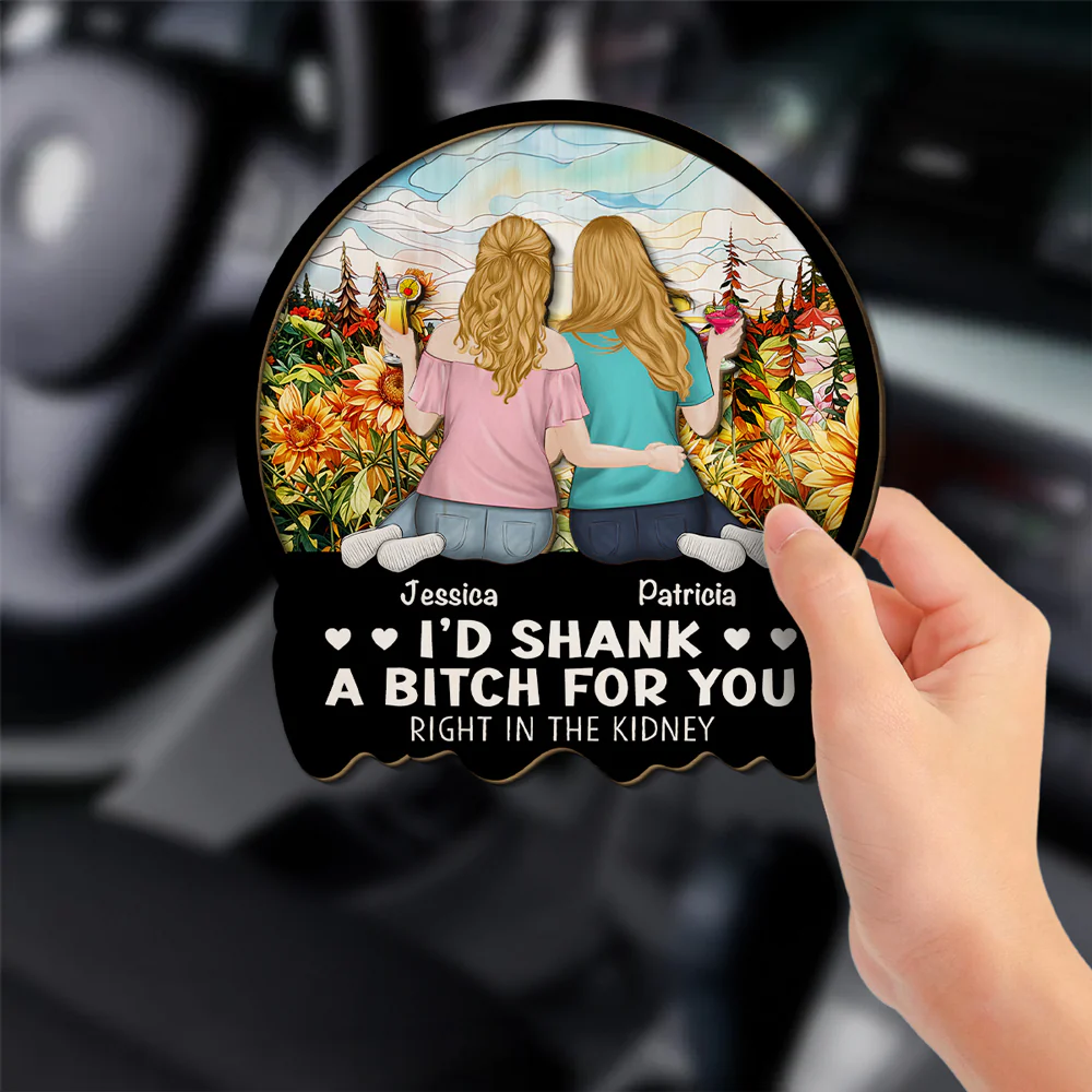Right In The Kidney - Personalized Custom Car Visor Clip - Image 2