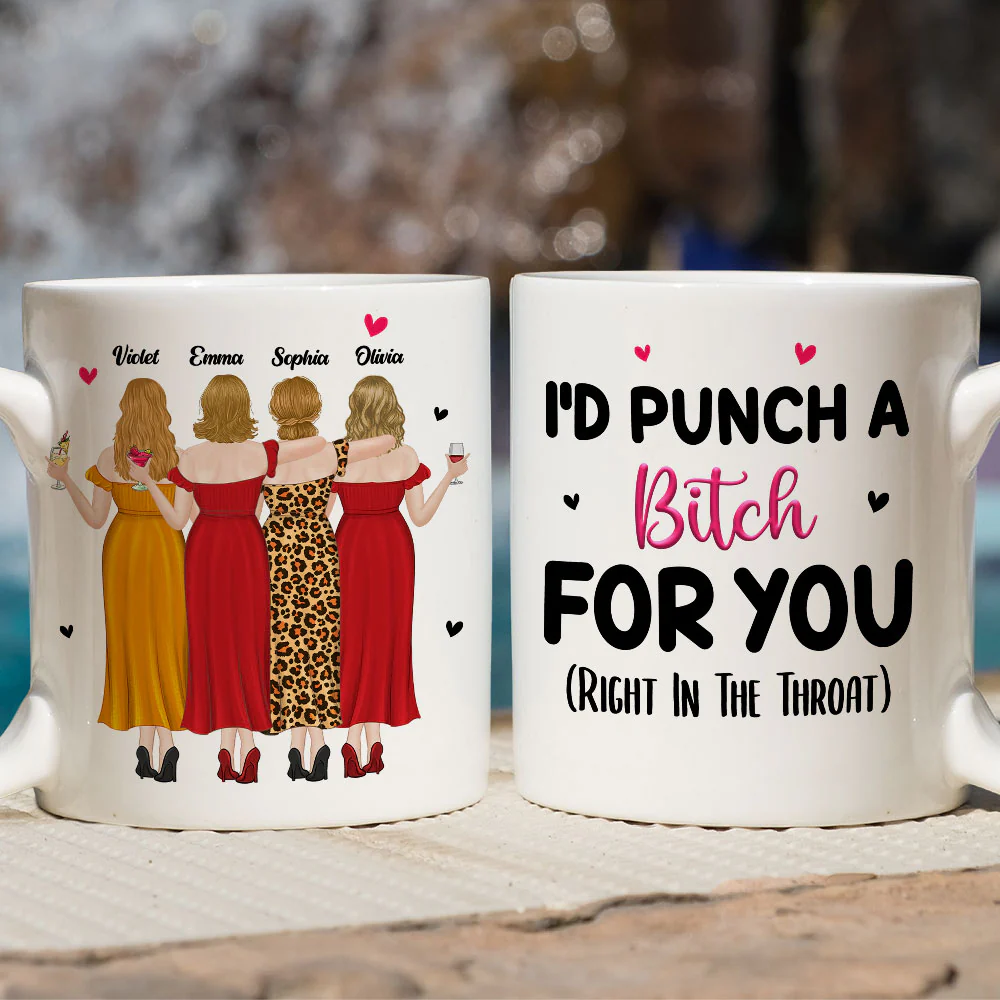Right In The Throat - Personalized Custom Mug - Image 3
