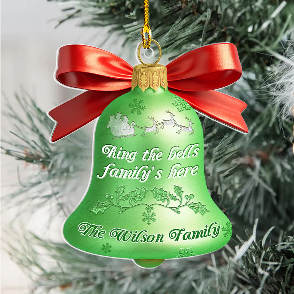 Ring A Bell - Personalized Custom 3D Effect Acrylic Ornament - Image 3