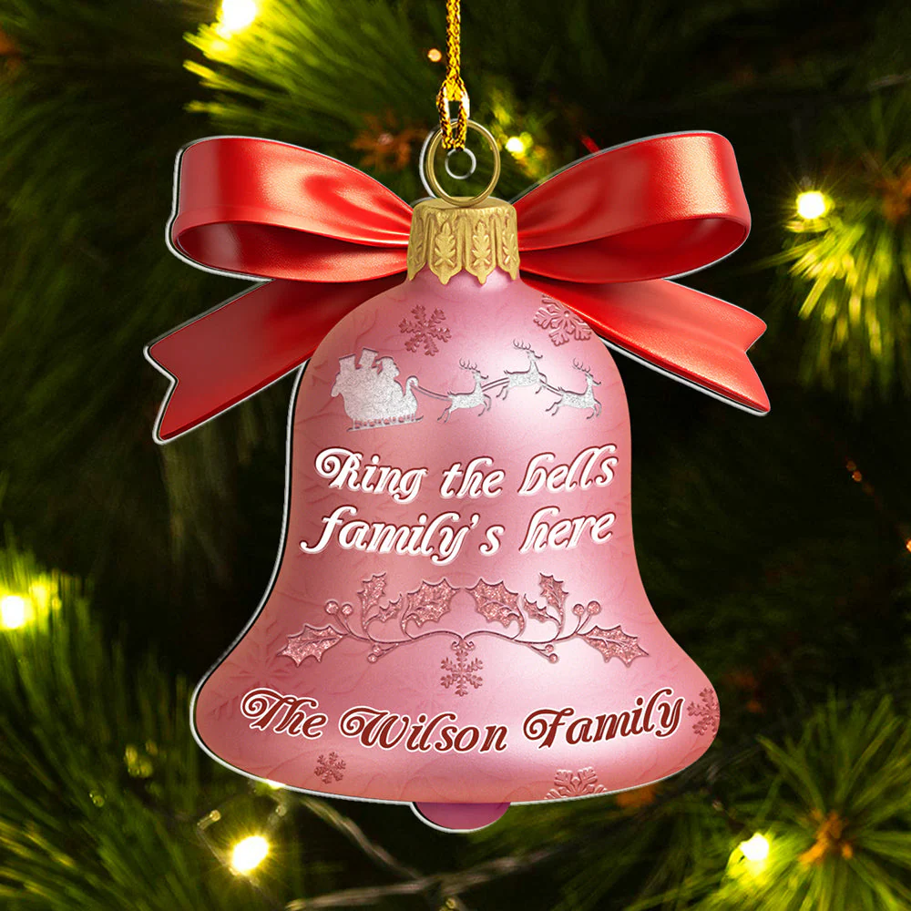 Ring A Bell - Personalized Custom 3D Effect Acrylic Ornament - Image 4