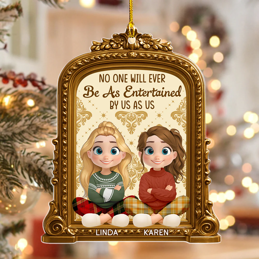 Rocking Around The Christmas Tree - Personalized Custom Acrylic Ornament - Image 2