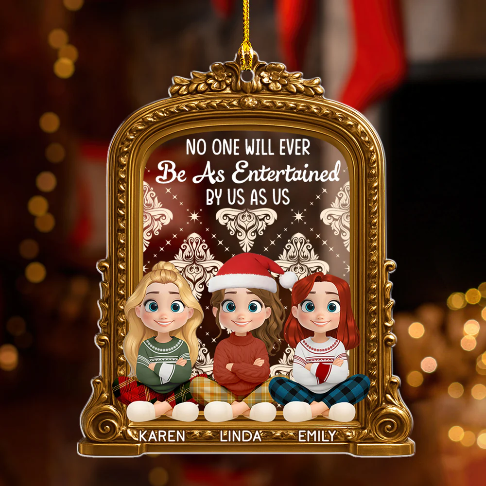 Rocking Around The Christmas Tree - Personalized Custom Acrylic Ornament - Image 3