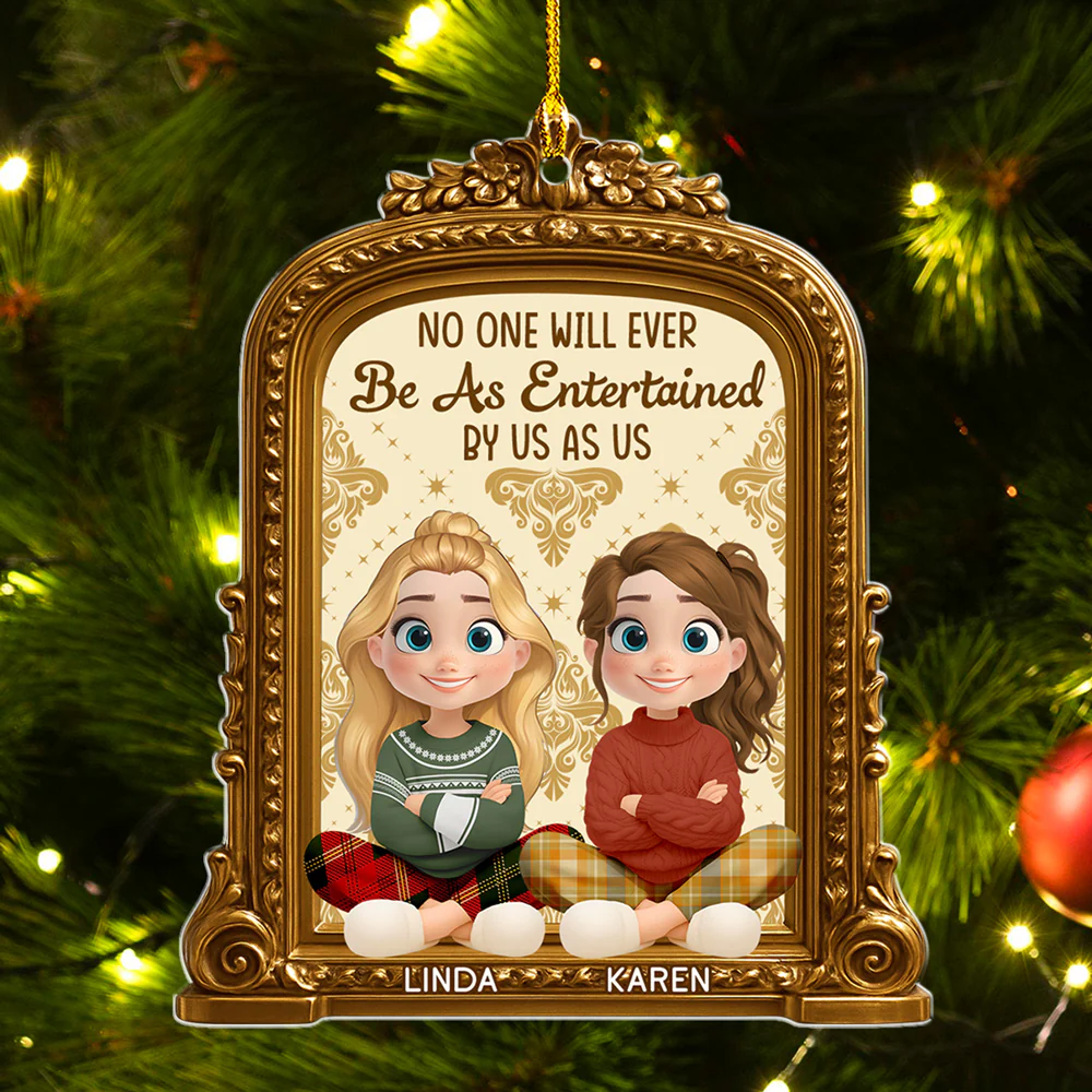Rocking Around The Christmas Tree - Personalized Custom Acrylic Ornament - Image 5