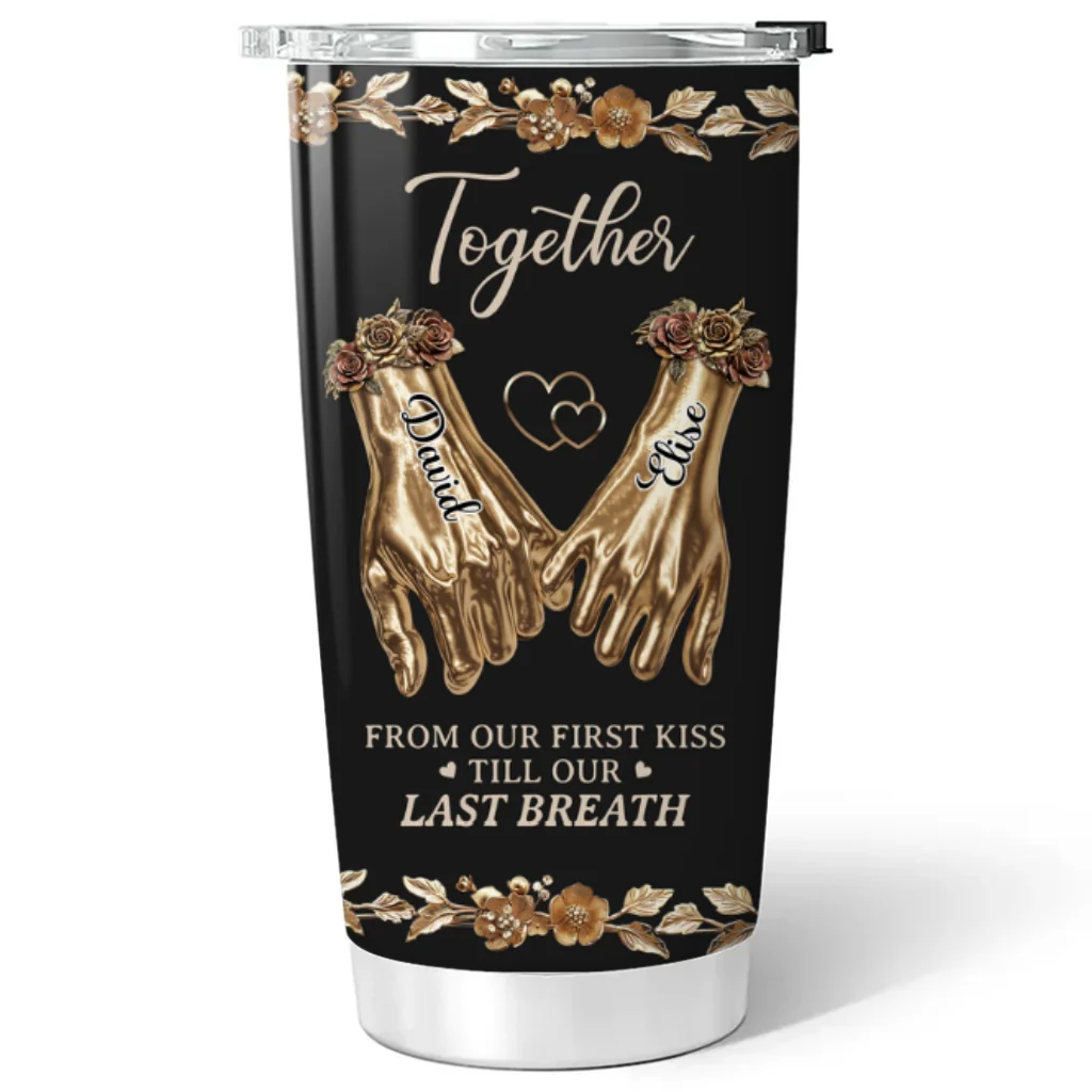 Romantic Anniversary Heart - Personalized Custom Tumbler - Image 5