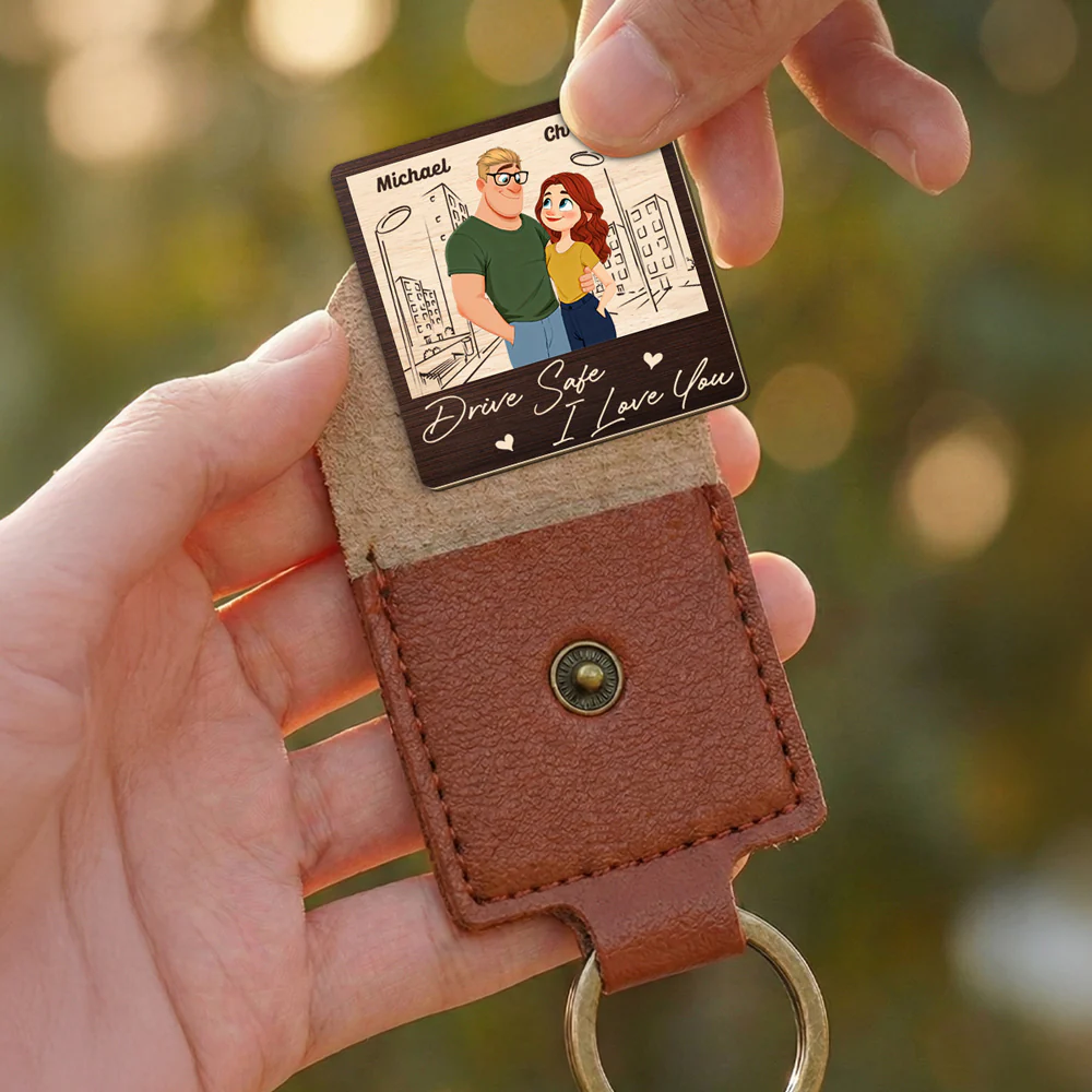 Safe Back To My Arms - Personalized Custom Wooden Pocket Hug - Image 3