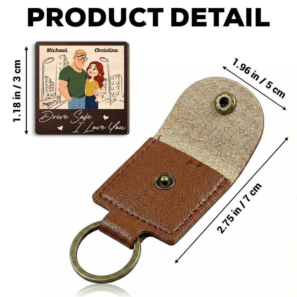 Safe Back To My Arms - Personalized Custom Wooden Pocket Hug - Image 6