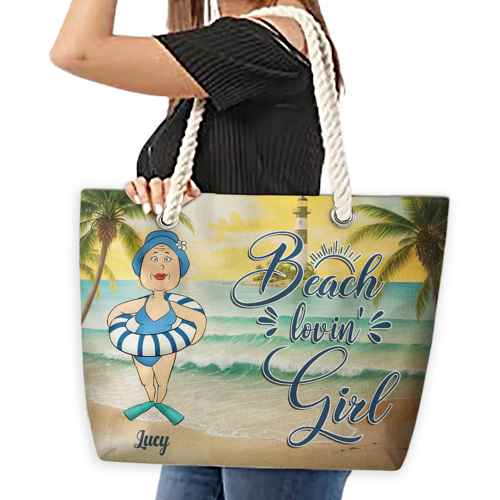 Salty Lil Beach - Personalized Beach Bag - Image 4