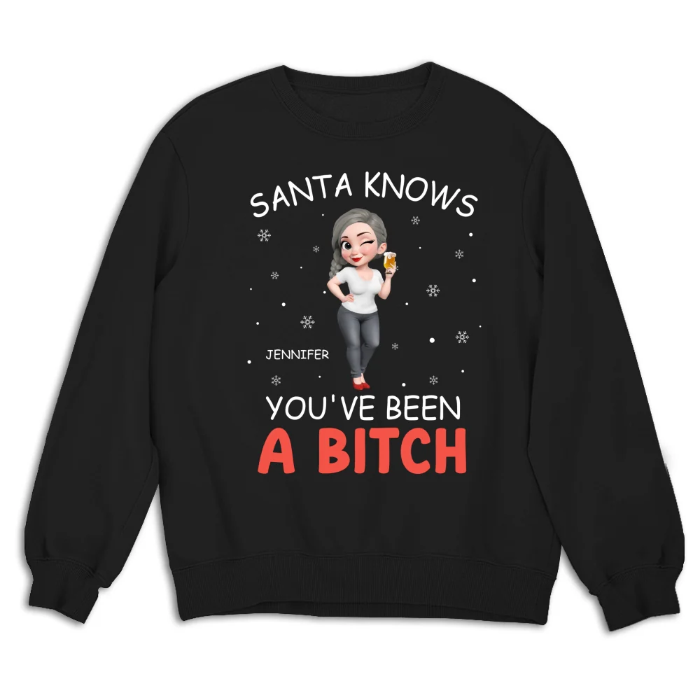 Santa Knows You - Personalized Custom Shirt - Image 13