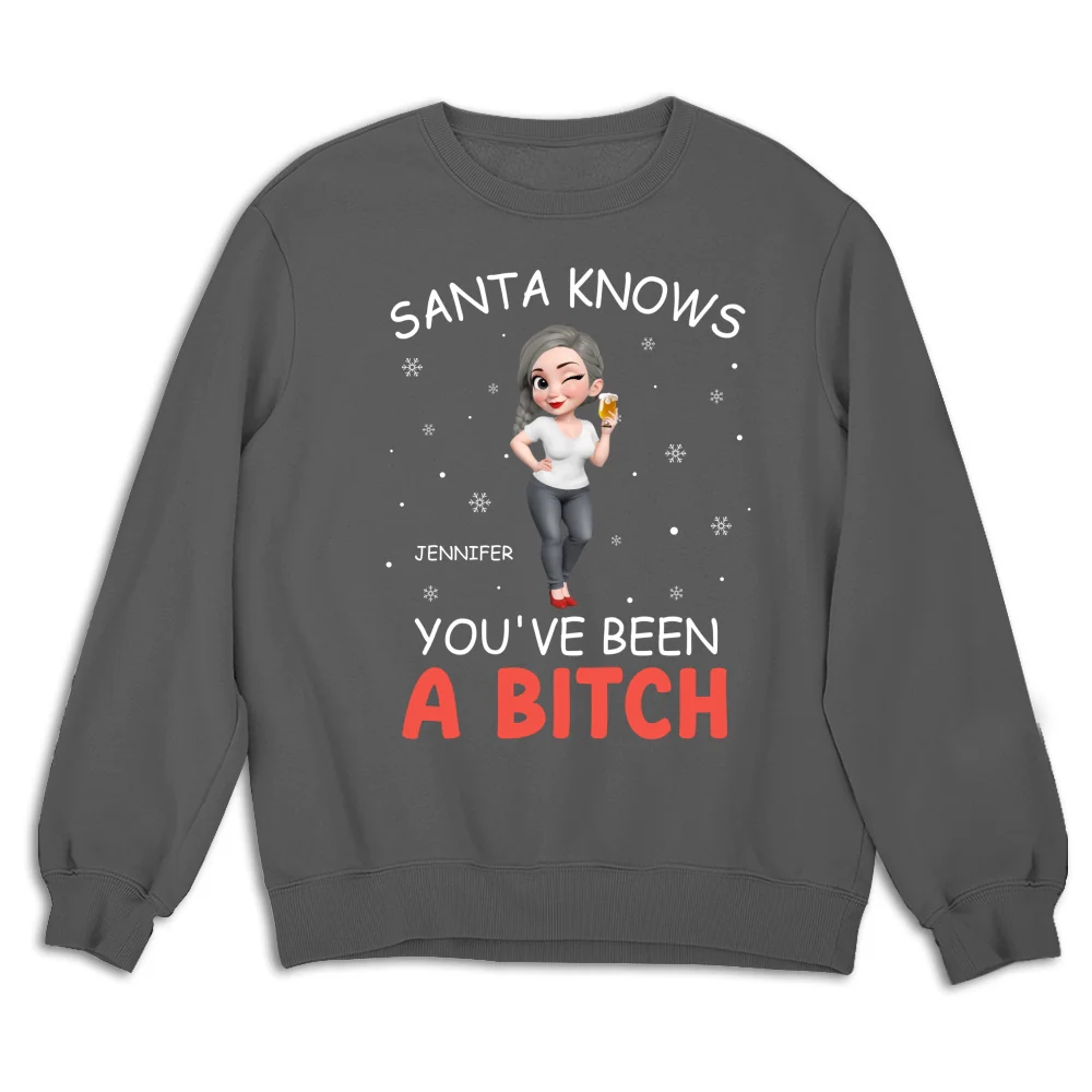 Santa Knows You - Personalized Custom Shirt - Image 14