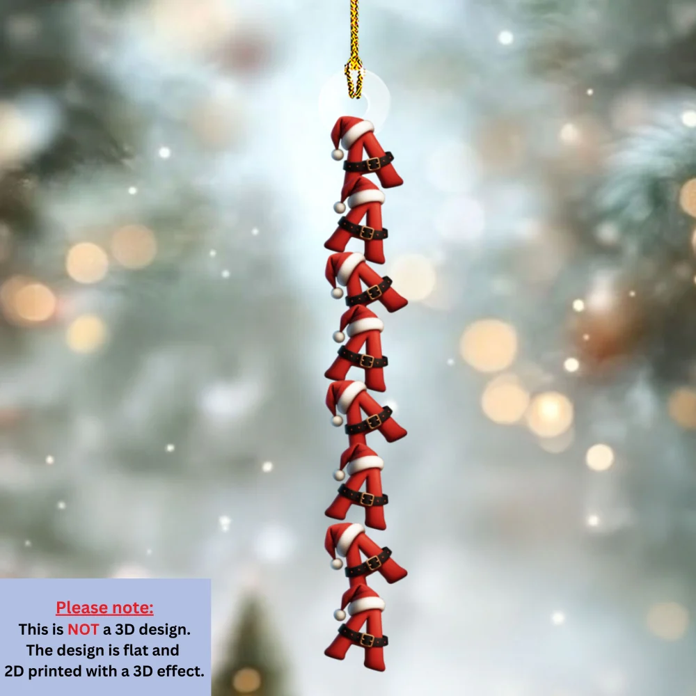 Santa Suit Letter - Personalized Custom Acrylic Ornament - Image 5