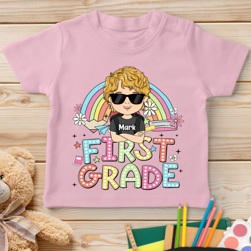 School Level Unlocked - Personalized Custom Youth T-shirt - Image 10