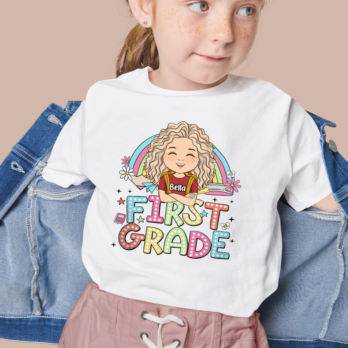 School Level Unlocked - Personalized Custom Youth T-shirt - Image 2