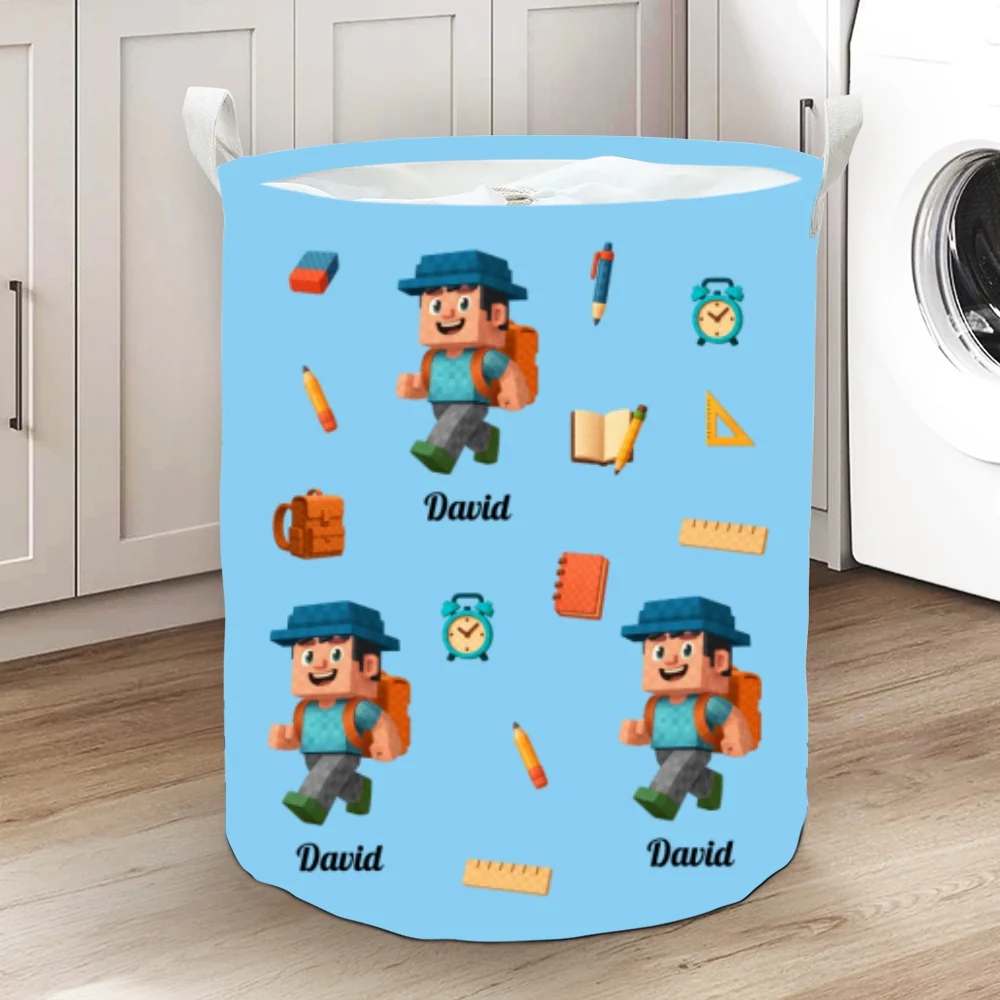 School Time - Personalized Custom Laundry Basket - Image 8