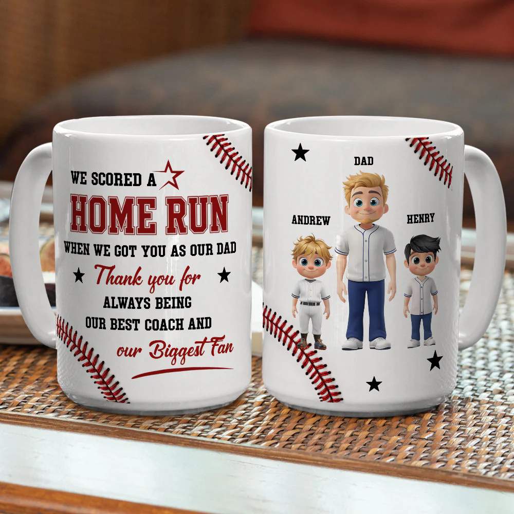 Score A Home Run - Personalized Custom 3D Effect Mug - Image 7