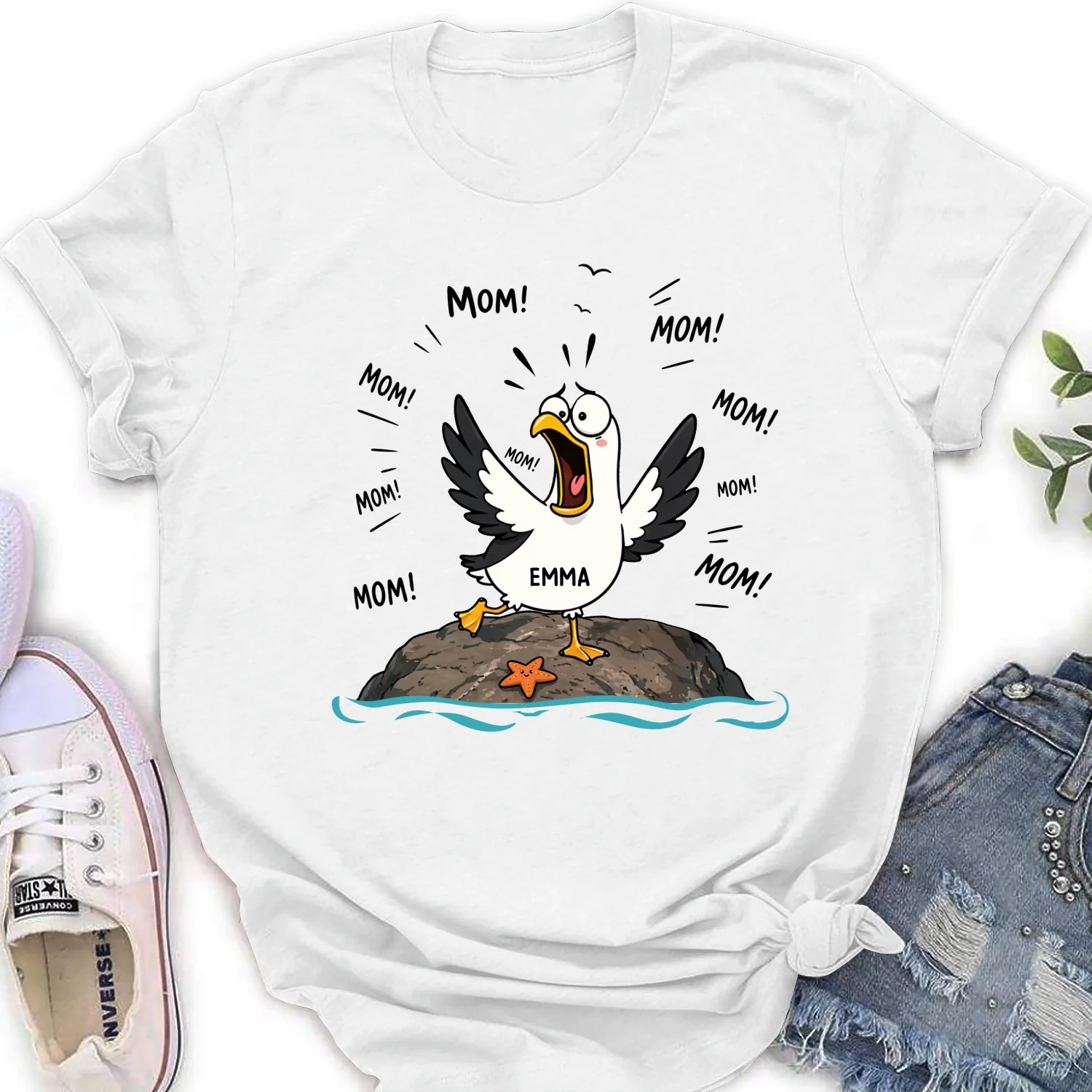Seagull Mom Mom Mom - Personalized Custom Shirt - Image 17