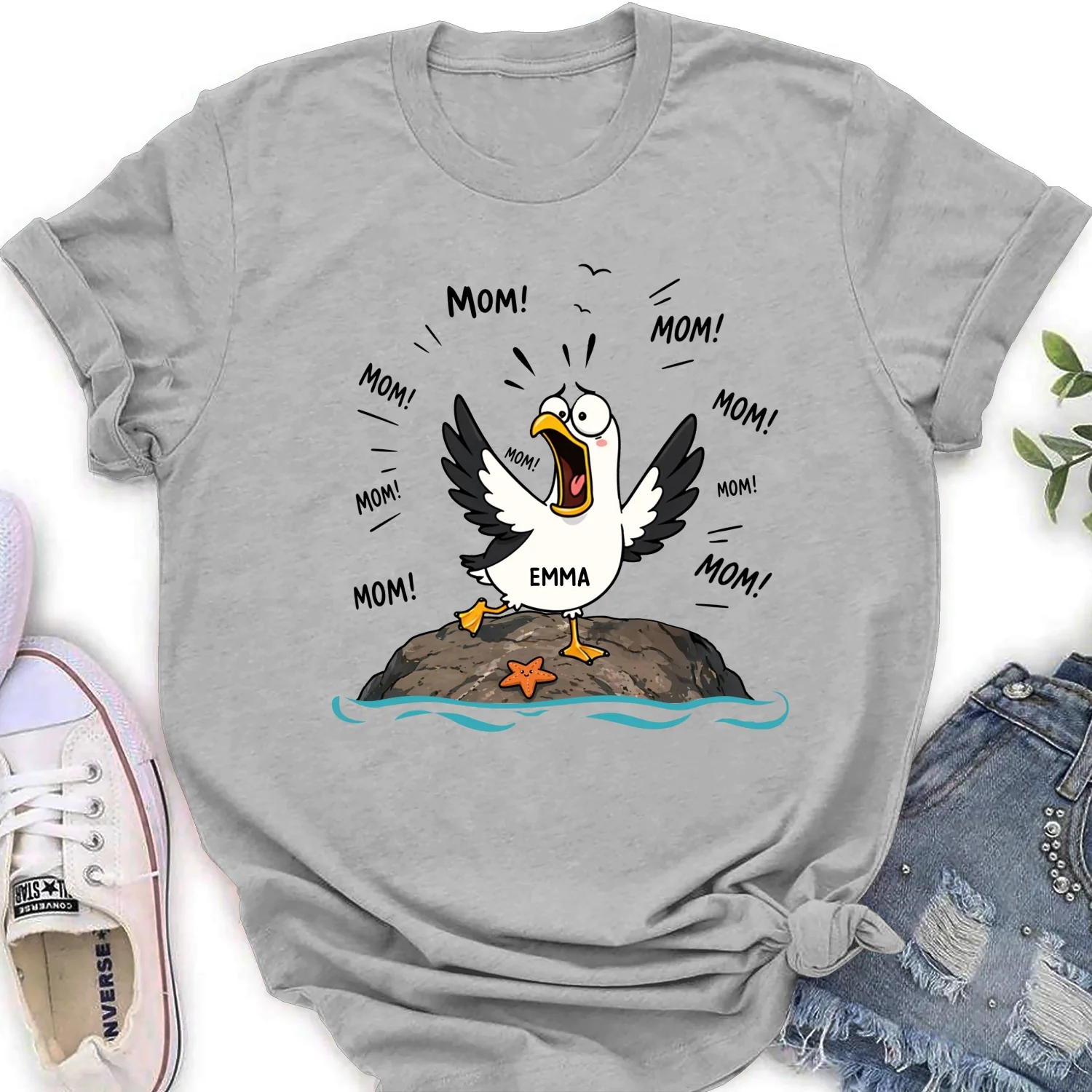 Seagull Mom Mom Mom - Personalized Custom Shirt - Image 18