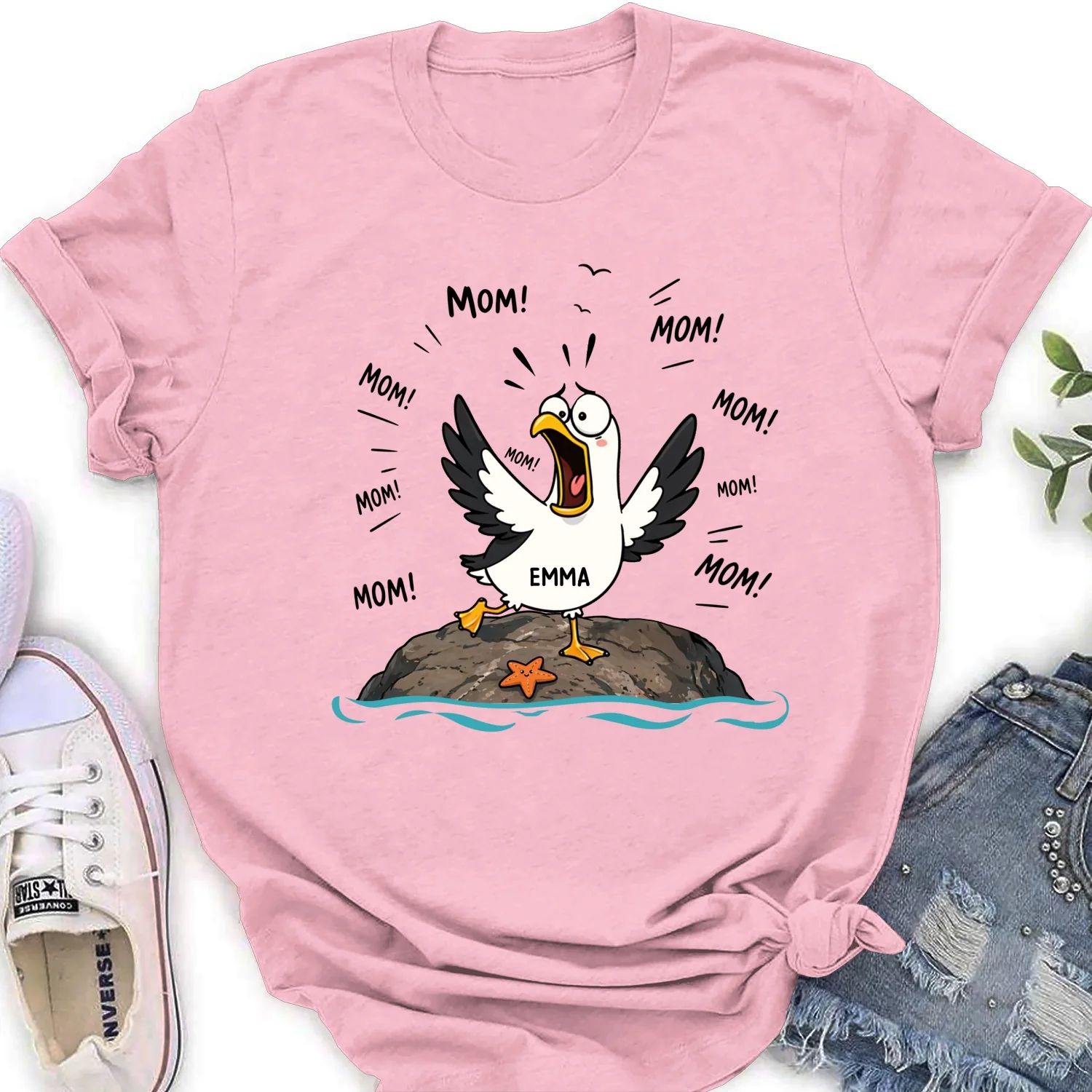 Seagull Mom Mom Mom - Personalized Custom Shirt - Image 19